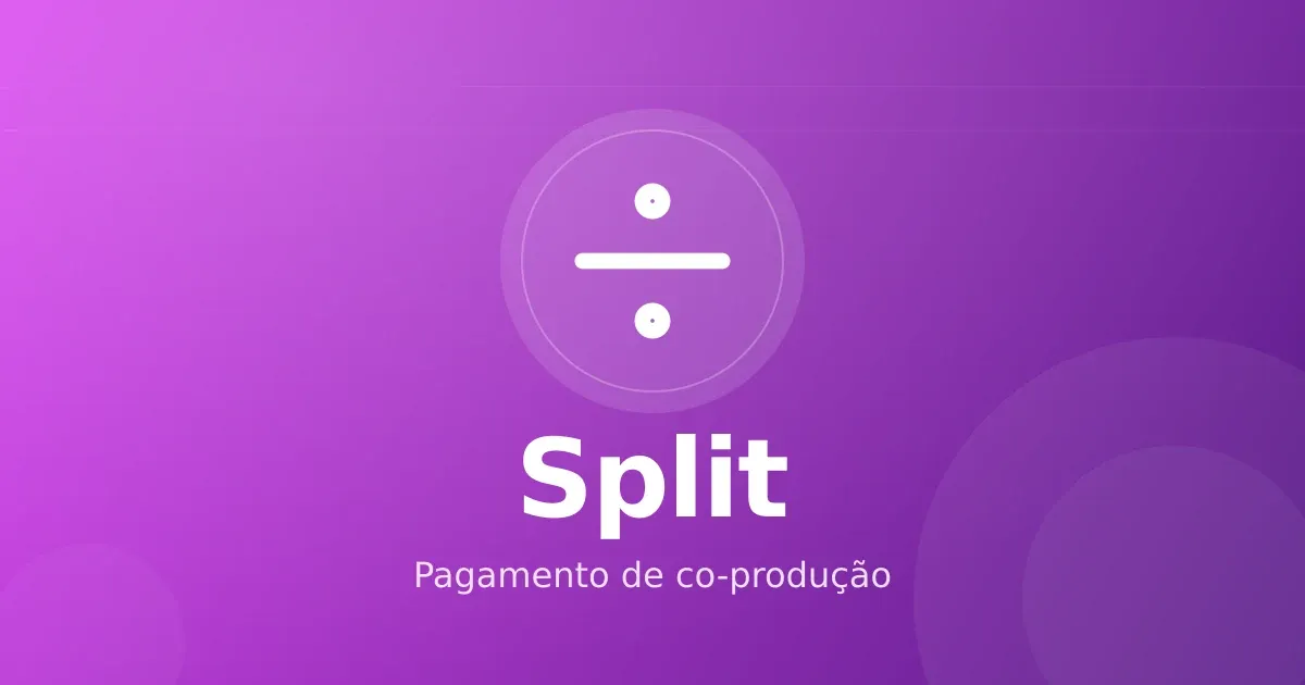Split de pagamento em co-produção de infoproduto: como dividir receita sem atrito